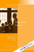 Cover: Marginalized Students - Jossey-Bass