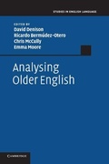 Cover: Analysing Older English - Cambridge University Press