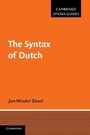 Cover: The Syntax of Dutch - Cambridge University Press