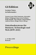 Cover: GI Edition Proceedings Band 289 BTW 2019 Datenbanksysteme f&uuml;r Business, Technologie und Web - K&ouml;llen
