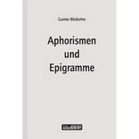 Abbildung von: Aphorismen und Epigramme - Edition Gegensicht