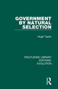 Cover: Government by Natural Selection - Routledge