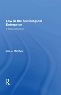 Cover: Law In The Sociological Enterprise - Routledge