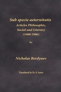 Cover: Sub specie aeternitatis - Frsj Publications