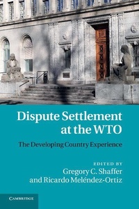 Enlarge image Cover: Dispute Settlement at the WTO - Cambridge University Press