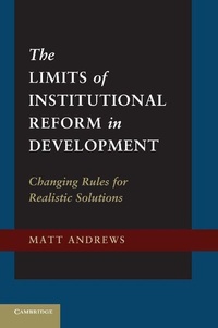 Enlarge image Cover: The Limits of Institutional Reform in Development - Cambridge University Press