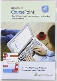 Enlarge image Cover: Lippincott CoursePoint Enhanced for Weber's Health Assessment in Nursing - WOLTERS KLUWER HEALTH