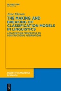 Cover: The Making and Breaking of Classification Models in Linguistics - De Gruyter Mouton