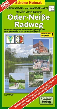 Abbildung von: Radwander- und Wanderkarte Oder-Neiße-Radweg - Barthel, A