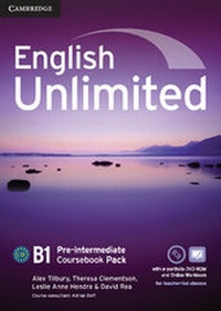 Enlarge image Cover: English Unlimited Pre-intermediate Coursebook with e-Portfolio and Online Workbook Pack - Cambridge University Press