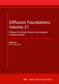 Enlarge image Cover: Diffusion Controlled Growth and Oxidation of Metal-Silicides - Trans Tech Publications Ltd