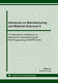 Enlarge image Cover: Advances on Manufacturing and Material Sciences II - Trans Tech Publications Ltd