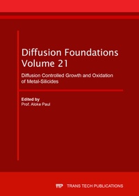 Enlarge image Cover: Diffusion Controlled Growth and Oxidation of Metal-Silicides - Trans Tech Publications Ltd