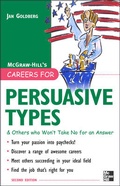 Cover: Careers for Persuasive Types & Others who Won't Take No for an Answer - McGraw-Hill Contemporary