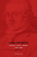 Cover: Lenz-Jahrbuch 25 (2018) - Wehrhahn Verlag