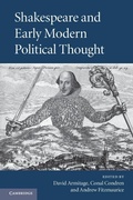 Cover: Shakespeare and Early Modern Political Thought - Cambridge University Press