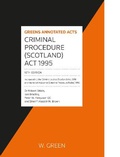 Cover: Criminal Procedure (Scotland) Act 1995 - W.Green