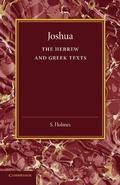 Cover: Joshua - Cambridge University Press