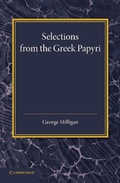 Cover: Selections from the Greek Papyri - Cambridge University Press