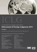 Abbildung von: The International Comparative Legal Guide to: Enforcement of Foreign Judgments 2019 2019: Yes 4 - Global Legal Group Ltd