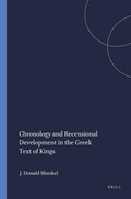 Cover: Chronology and Recensional Development in the Greek Text of Kings - Brill