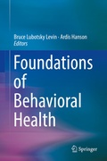 Cover: Foundations of Behavioral Health - Springer