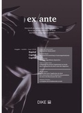Cover: ex/ante 2/2018 Kapital - Dike Verlag Z&uuml;rich