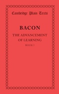 Cover: The Advancement of Learning: Book I - Cambridge University Press