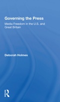 Cover: Governing The Press - Routledge