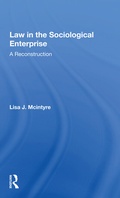Cover: Law In The Sociological Enterprise - Routledge