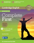 Cover: Complete First Student's Book Pack (Student's Book with Answers with CD-ROM, Class Audio CDs (2)) - Cambridge University Press
