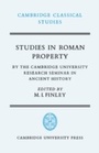 Cover: Studies in Roman Property - Cambridge University Press