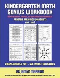 Enlarge image Cover: Printable Preschool Worksheets (Kindergarten Math Genius) - Kindergarten Workbooks