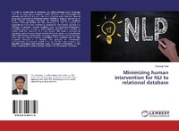 Abbildung von: Minimizing human intervention for NLI to relational database - LAP Lambert Academic Publishing