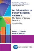 Cover: An Introduction to Survey Research, Volume I - Business Expert Press