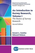 Cover: An Introduction to Survey Research, Volume I - Business Expert Press