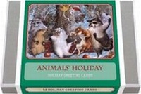 Enlarge image Cover: Animals' Holiday - Vintage Holiday Boxed Cards - Laughing Elephant
