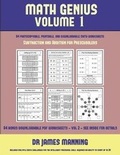 Cover: Subtraction and Addition for Preschoolers (Math Genius Vol 1) - Kindergarten Workbooks