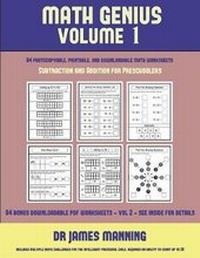 Enlarge image Cover: Subtraction and Addition for Preschoolers (Math Genius Vol 1) - Kindergarten Workbooks