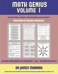 Cover: Kindergarten Number Workbook (Math Genius Vol 1) - Kindergarten Workbooks