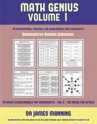 Enlarge image Cover: Kindergarten Number Workbook (Math Genius Vol 1) - Kindergarten Workbooks