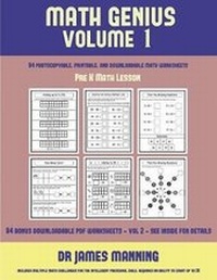 Enlarge image Cover: Pre K Math Lesson (Math Genius Vol 1) - Kindergarten Workbooks