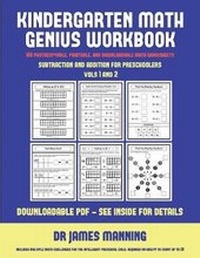 Enlarge image Cover: Subtraction and Addition for Preschoolers (Kindergarten Math Genius) - Kindergarten Workbooks