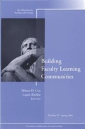 Cover: Building Faculty Learning Communities - Jossey-Bass