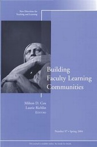 Enlarge image Cover: Building Faculty Learning Communities - Jossey-Bass
