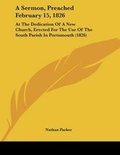 Cover: A Sermon, Preached February 15, 1826 - Kessinger Publishing