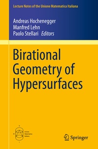 Abbildung von: Birational Geometry of Hypersurfaces - Springer