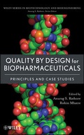 Cover: Quality by Design for Biopharmaceuticals - Wiley