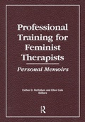 Cover: Professional Training for Feminist Therapists - Routledge