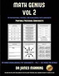 Enlarge image Cover: Printable Preschool Worksheets (Math Genius Vol 2) - Kindergarten Workbooks